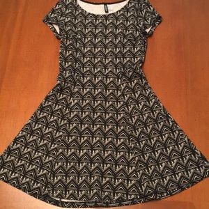 Black Patterned Dress